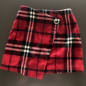 NWOT Plaid Mini Skirt